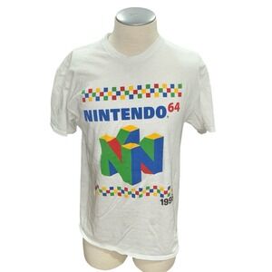 Nintendo 64 Mens T Shirt Large White 2021 Cotton Short Sleeves